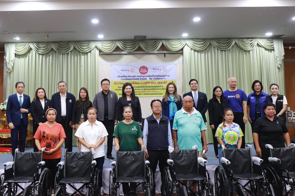 Church of Jesus Christ and partners donate wheelchairs to vulnerable residents in Thailand