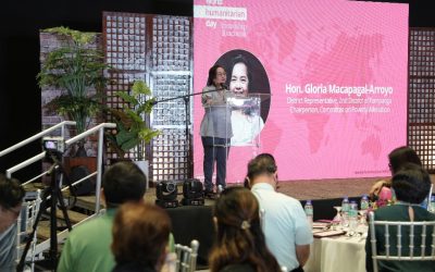 Former Philippine President Gloria Macapagal-Arroyo lauds Church humanitarian efforts