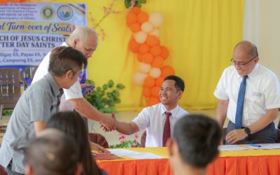 Church donates nearly P1 million in school and medical equipment to Leyte town